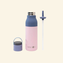 Bouteille d'eau avec paille - 22 oz