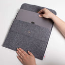100% recycled felt pouch