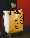 Sac de magasinage de matière revalorisée