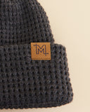 Waffle knit beanie