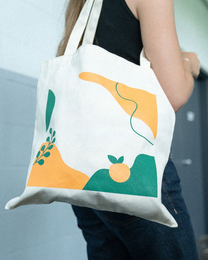 Tote bag en coton écoresponsable fabriqué au Québec