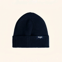 Tuque en laine merinos et acrylique - rebord côtelé